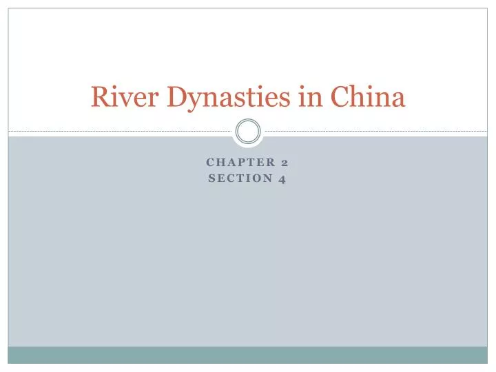 river dynasties in china