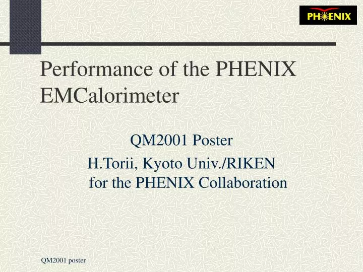 performance of the phenix emcalorimeter