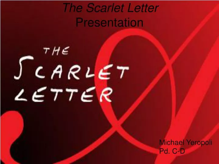 the scarlet letter presentation