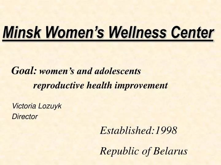 minsk women s wellness center