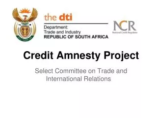 Credit Amnesty Project