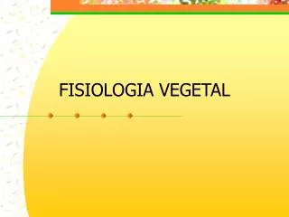 fisiologia vegetal