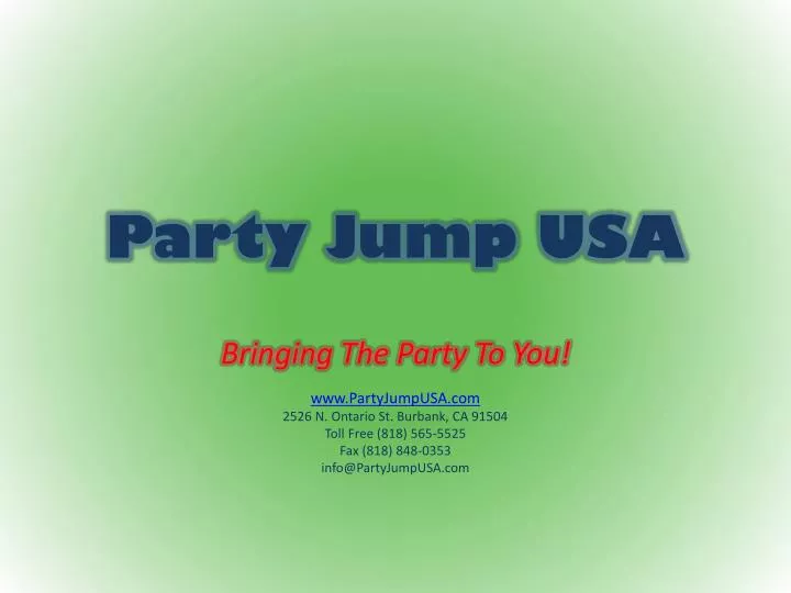 party jump usa