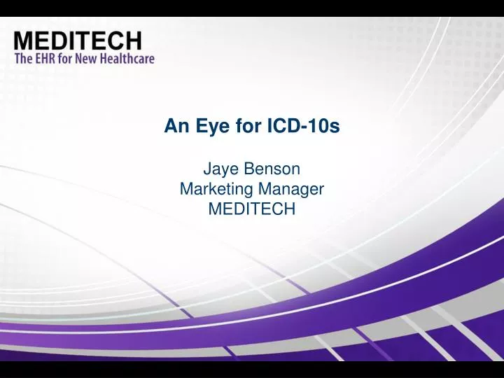 an eye for icd 10s