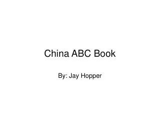 China ABC Book
