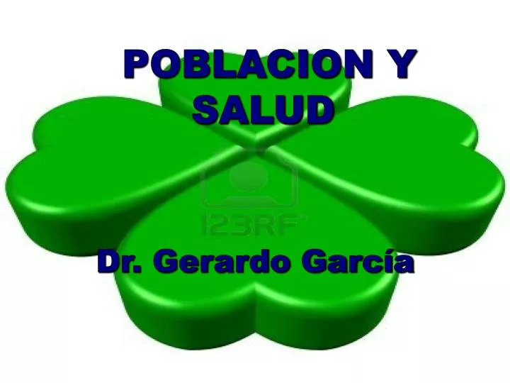 poblacion y salud