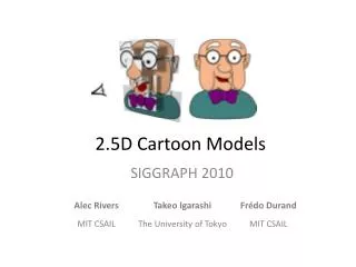 2.5D Cartoon Models