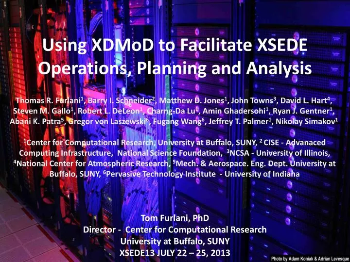 using xdmod to facilitate xsede operations planning and analysis