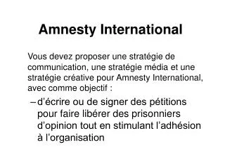 amnesty international