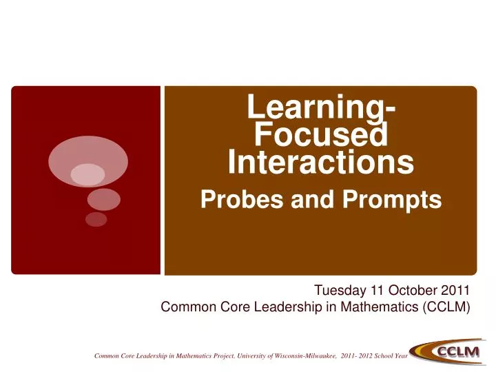 learning focused interactions