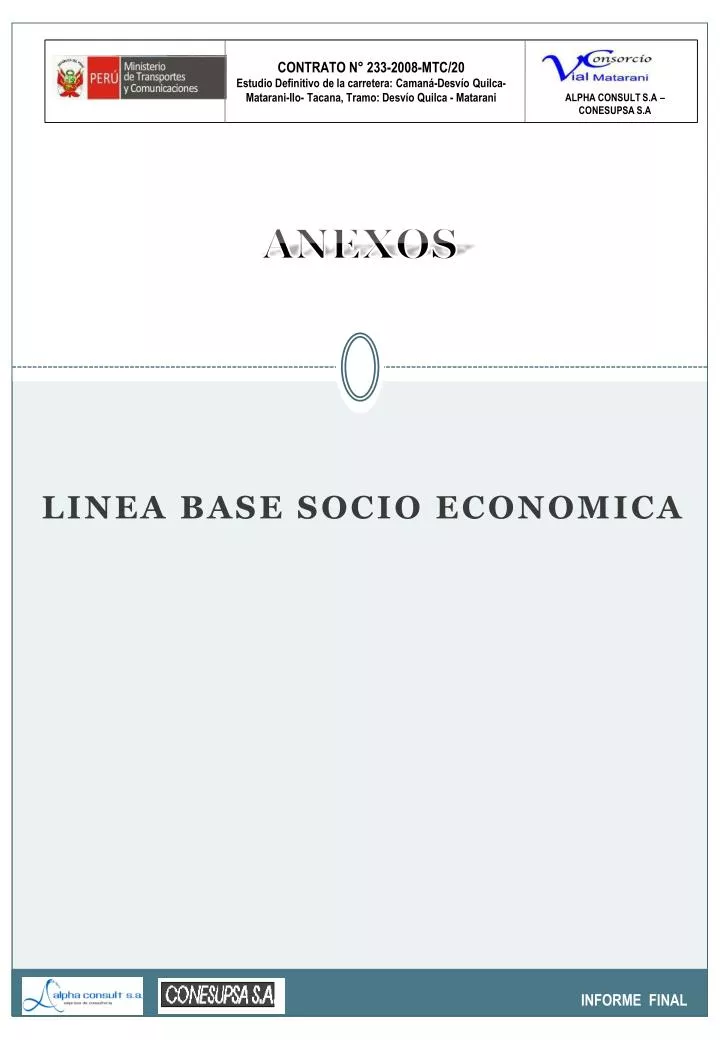 linea base socio economica