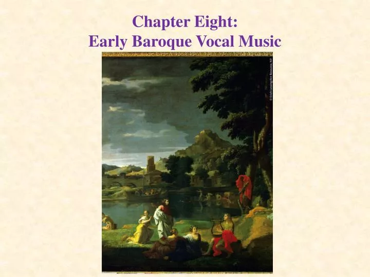 chapter eight early baroque vocal music