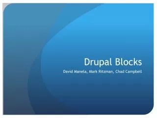 Drupal Blocks