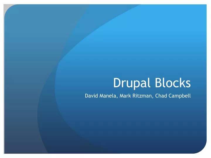 drupal blocks