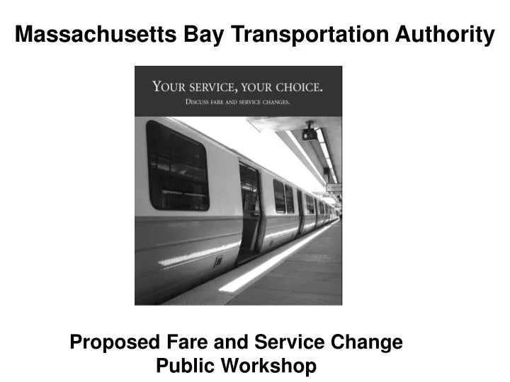 proposed fare and service change public workshop