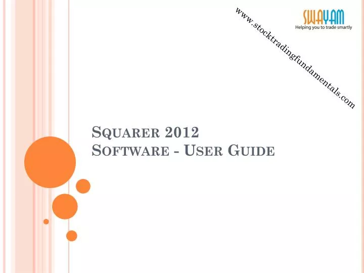 squarer 2012 software user guide