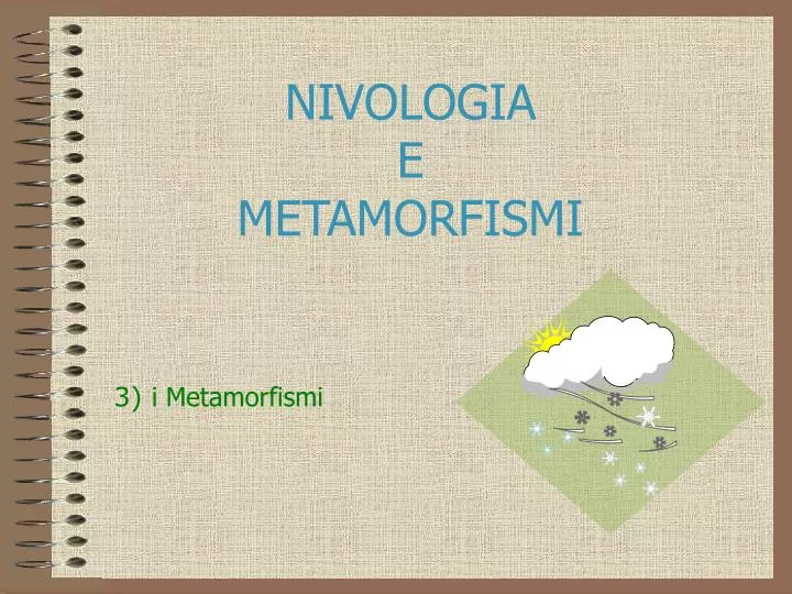 nivologia e metamorfismi