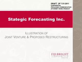 Stategic Forecasting Inc.