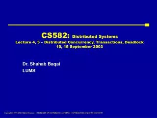 Dr. Shahab Baqai LUMS