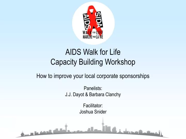 aids walk for life capacity building workshop