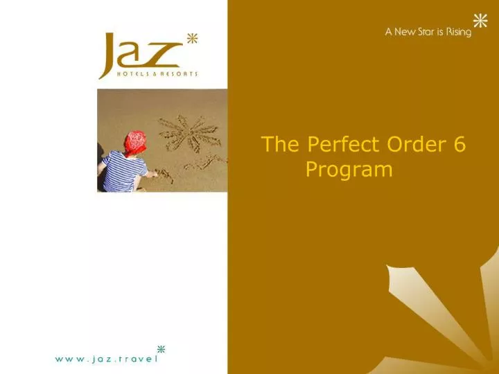 the perfect order 6 program