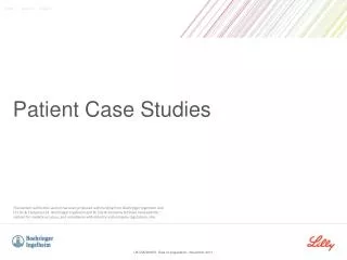 Patient Case Studies
