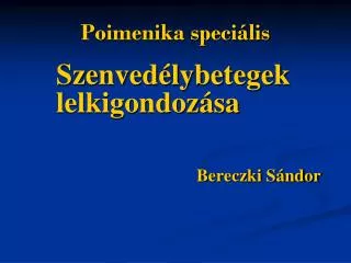 poimenika speci lis