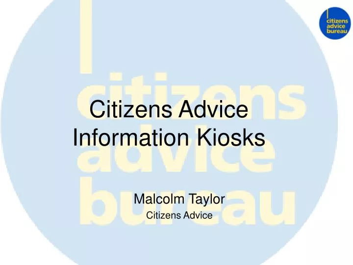 malcolm taylor citizens advice