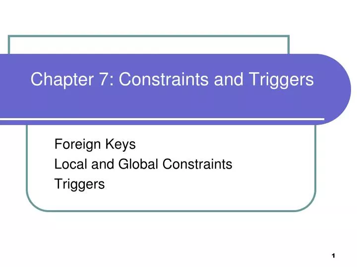 chapter 7 constraints and triggers