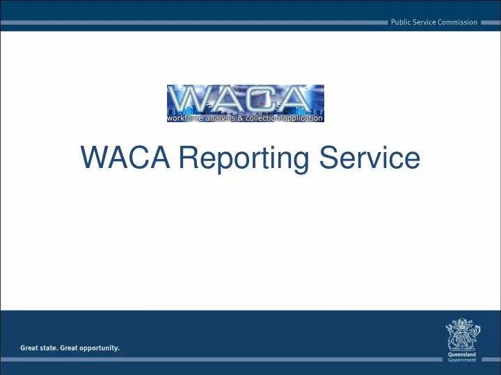 waca reporting service