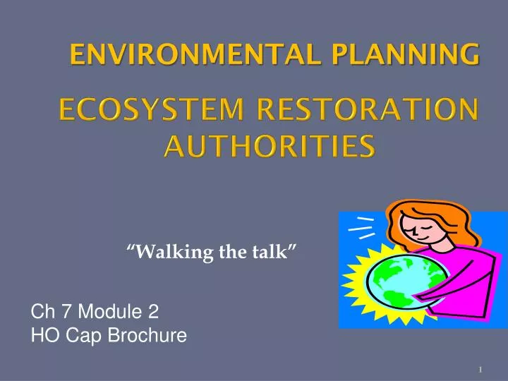 ecosystem restoration authorities