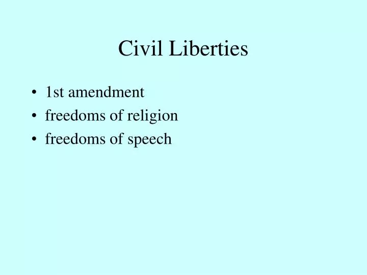 civil liberties