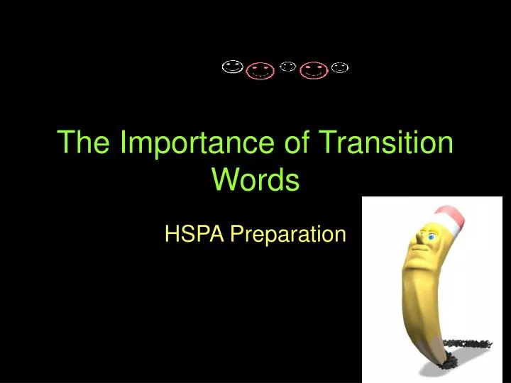 the importance of transition words
