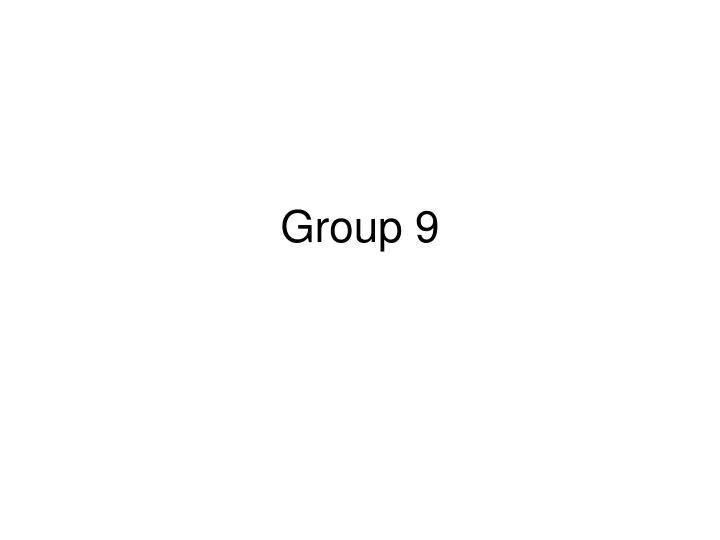 group 9