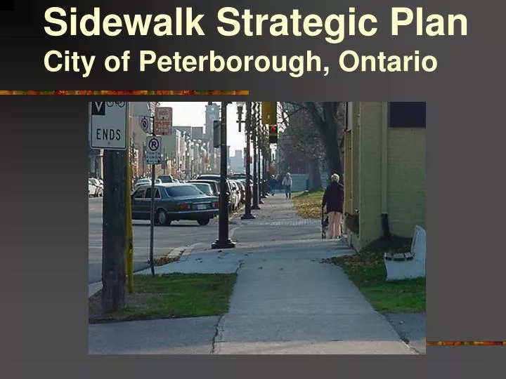 sidewalk strategic plan city of peterborough ontario