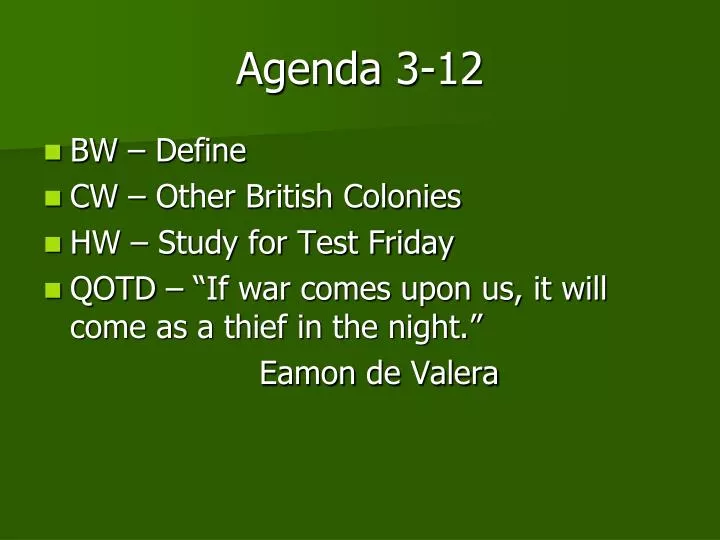 agenda 3 12