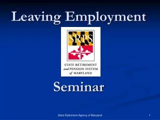 leaving employment seminar