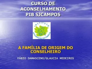curso de aconselhamento pib sjcampos