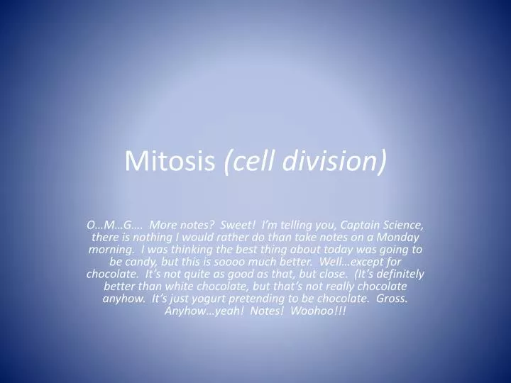 mitosis cell division