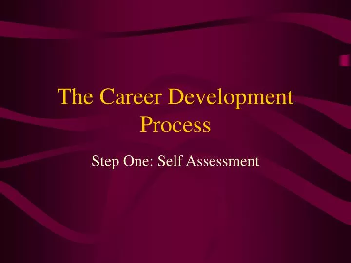 the career development process