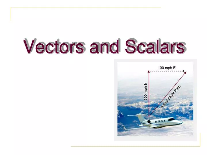 vectors and scalars