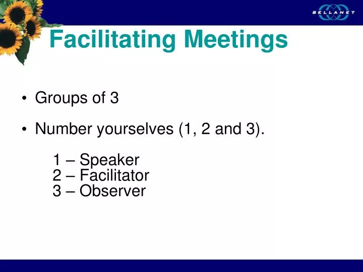 facilitating meetings
