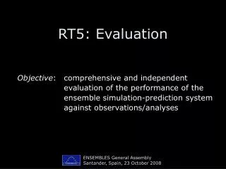 RT5: Evaluation