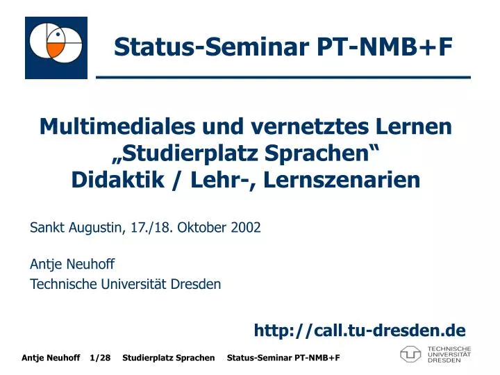 status seminar pt nmb f