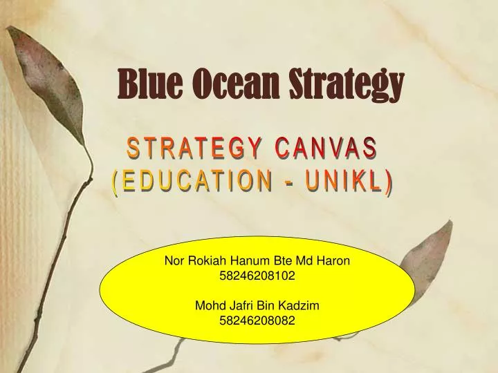 blue ocean strategy