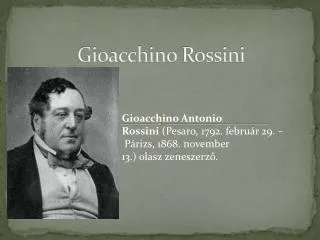 gioacchino rossini