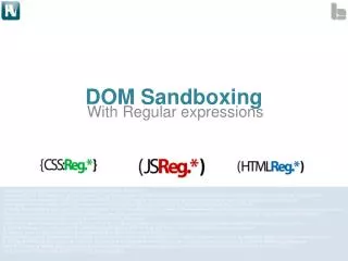 DOM Sandboxing