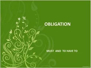 OBLIGATION