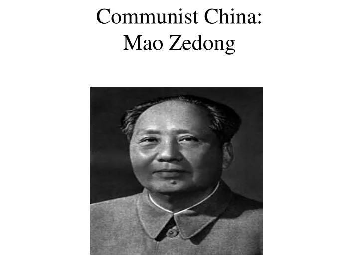 communist china mao zedong