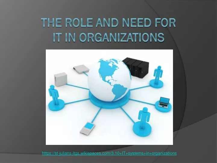 the role and need for it in organizations